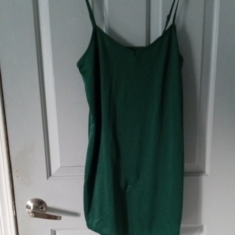 Green Spaghetti Strap Dress